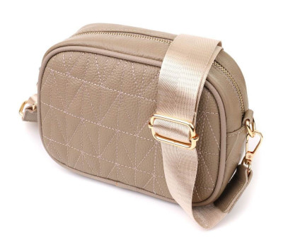 Жіноча сумка на кожен день з натуральної шкіри Vintage 22901 Бежевий