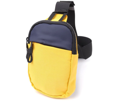 Слінг сумка для подорожей із якісного текстилю Vintage sale_15155 Жовтий
