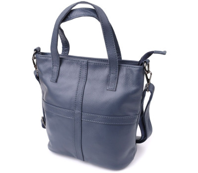 Красива сумка жіноча з натуральної шкіри Vintage 22995 Синій