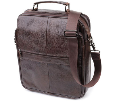 Ділова чоловіча сумка з натуральної шкіри Vintage 23027 Коричневий