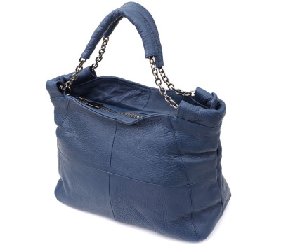 Сумка на кожен день з натуральної шкіри Vintage 22988 Синій