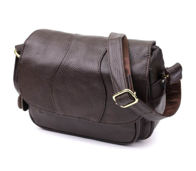 Сумка з натуральної шкіри для жінок Vintage 22973 Коричневий