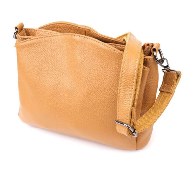 Сумка жіноча з натуральної шкіри Vintage 23008 Рудий