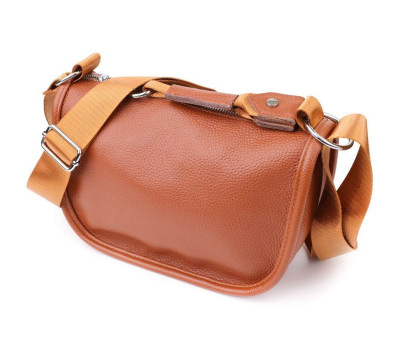 Напівкругла сумка для жінок з натуральної шкіри Vintage 22906 Коричневий