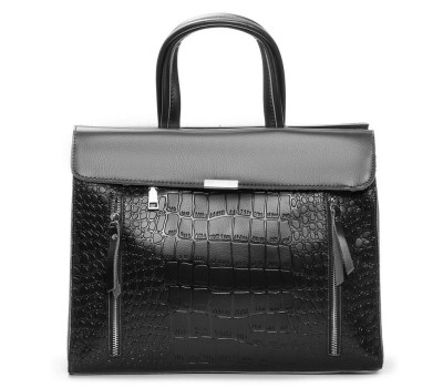Сумка Шкіряна Жіноча Класична ALEX RAI 5052 black croco
