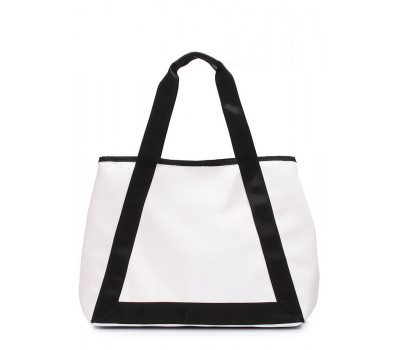 Біла повсякденна сумка POOLPARTY Laguna зі штучної шкіри (laguna-pu-white)