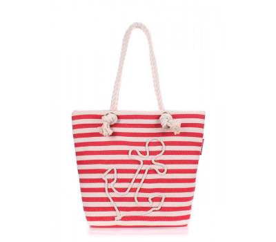 Літня бавовняна сумка POOLPARTY Anchor з якорем (anchor-red)