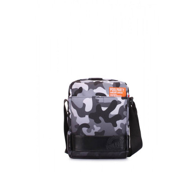 Чоловіча текстильна сумка з ременем на плече POOLPARTY камуфляжна (pool-94-victory)