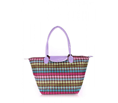 Сумка POOLPARTY в горошок з клапаном (pool80-dots)