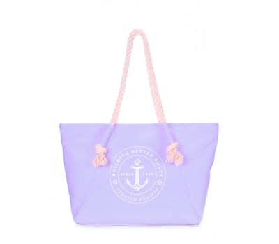 Пляжная сумка POOLPARTY с морским принтом (pool-breeze-lilac)