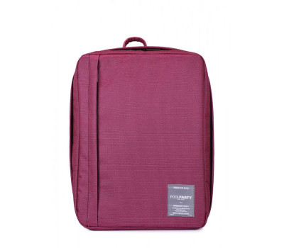 Рюкзак для ручної поклажі POOLPARTY Airport 40x30x20см Wizz Air / МАУ бузковий (airport-pink-ruffle)