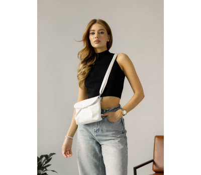 Жіноча сумка через плече Sambag Rose біла