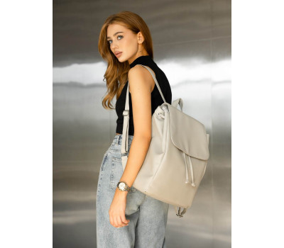 Жіночий рюкзак Sambag Loft LN сірий шовк