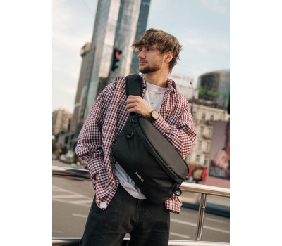 Чоловіча cумка-бананка під ноутбук Sambag Urban Laptop