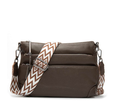 Сумка Шкіряна Жіноча Класична ALEX RAI 8269 dark khaki