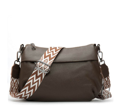 Сумка Шкіряна Жіноча Класична ALEX RAI 6001 dark khaki