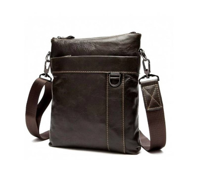 Коричневий шкіряний чоловічий месенджер Bexhill BX9010C