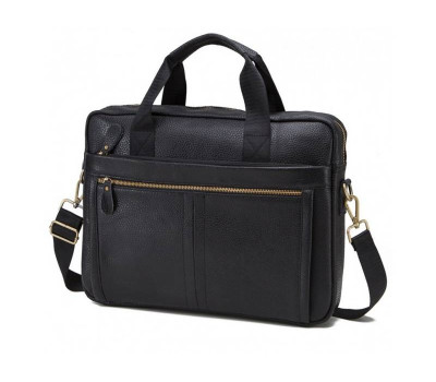 Чорна шкіряна чоловіча сумка Bexhill BX1279A