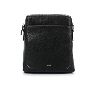 Чорний шкіряний чоловічий месенджер Tiding Bag NM17-9069-2A