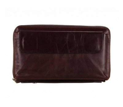 Коричневий шкіряний чоловічий клатч Tiding Bag 8039C