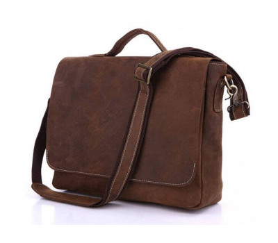 Коричнева шкіряна чоловіча сумка Tiding Bag 7108R-1
