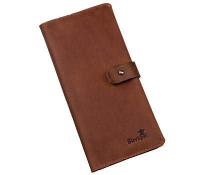 Гаманець чоловічий з вінтажної шкіри SHVIGEL 16208 Коричневий