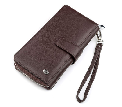 Гаманець жіночий ST Leather 18457 (SТ228) з натуральної шкіри Коричневий