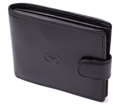 Бумажник мужской из гладкой натуральной кожи Tony Perotti 20853_1 (396A-Q nero) Черный