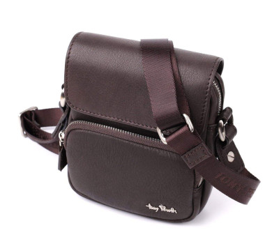 Невелика сумка з матової зернистої натуральної шкіри Tony Perotti 20877_1 (9150-14 moro)