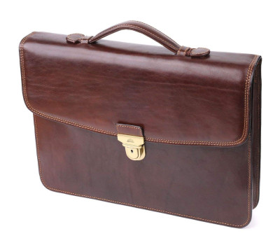 Чоловічий портфель з натуральної шкіри Tony Perotti 20896_1 (8091 moro) Коричневий