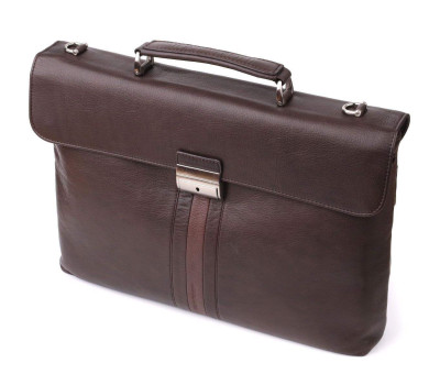 Стильна чоловіча сумка для ноутбука з натуральної шкіри Tony Perotti 20903_1 (9514 moro) Коричневий