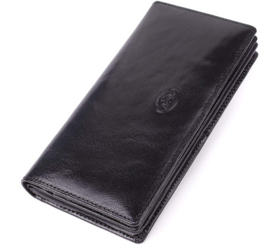 Красивий жіночий гаманець з натуральної глянсової шкіри Tony Perotti 20892_1 (1902 nero) Чорний