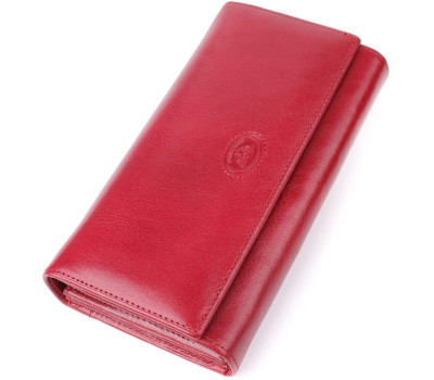 Місткий жіночий гаманець із глянсової натуральної шкіри Tony Perotti 20893_1 (1911 rosso) Червоний