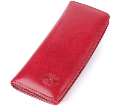 Стильний жіночий гаманець із глянсової натуральної шкіри Tony Perotti 20895_1 (2701Z rosso) Червоний