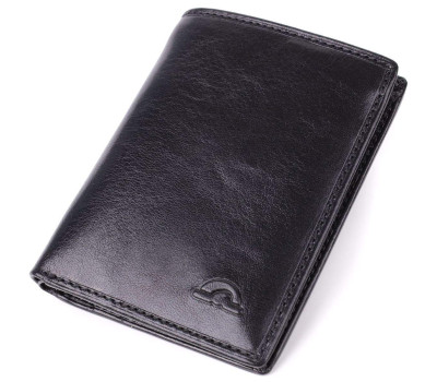 Небольшой бумажник для мужчин из глянцевой натуральной кожи Tony Perotti 20898_1 (3549 nero) Черный
