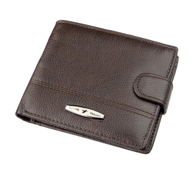 Кошелек мужской со встроенной визитницей кожаный TAILIAN 19006 Темно-коричневый