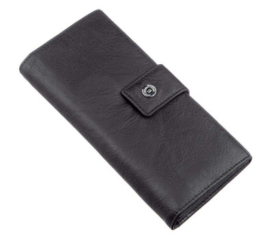 Жіночий гаманець з монетницьою на блискавки Boston 18849 Чорний