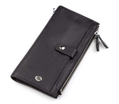 Гаманець ST Leather 18383 (ST420) надійний Чорний