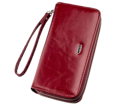 Гаманець жіночий з екошкіри KIVI 19053 Малиновий