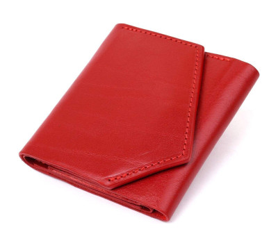 Жіночий шкіряний гаманець GRANDE PELLE 11365 Червоний