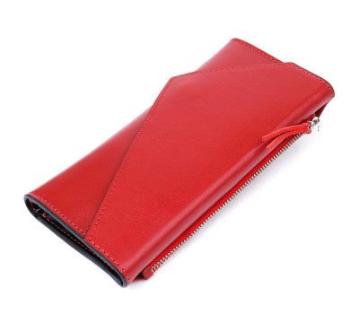 Жіночий місткий гаманець GRANDE PELLE 11368 Червоний