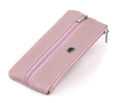 Ключниця-гаманець з кишенею унісекс ST Leather 19350 Лілова