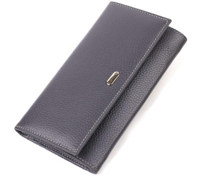 Місткий гаманець для жінок з натуральної шкіри CANPELLINI 21821 Сірий