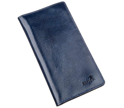 Гаманець унісекс на кнопках шкіряний SHVIGEL 16192 Синій