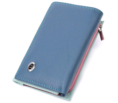 Сучасний жіночий гаманець з якісної натуральної шкіри ST Leather 19459 Різнокольоровий