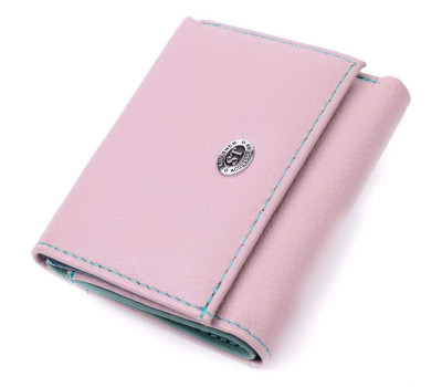 Компактний жіночий гаманець із натуральної шкіри ST Leather 19503 Бежевий