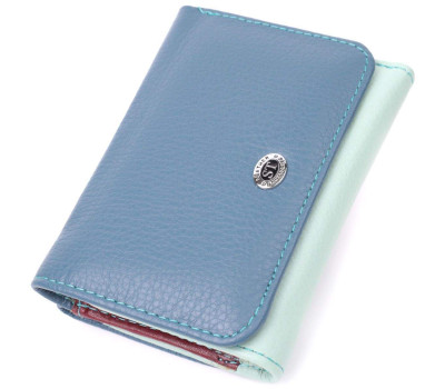 Барвистий жіночий гаманець із натуральної шкіри ST Leather 22493 Різнокольоровий