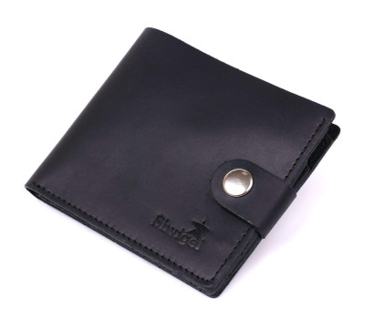 Шкіряний чоловічий гаманець Shvigel 16432 Чорний