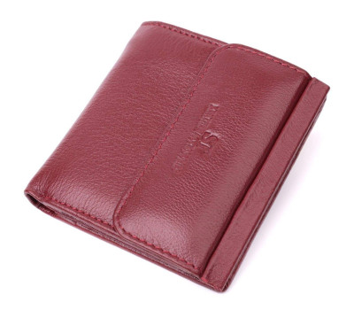 Невеликий жіночий гаманець з монетницею з натуральної шкіри ST Leather 22544 Бордовий