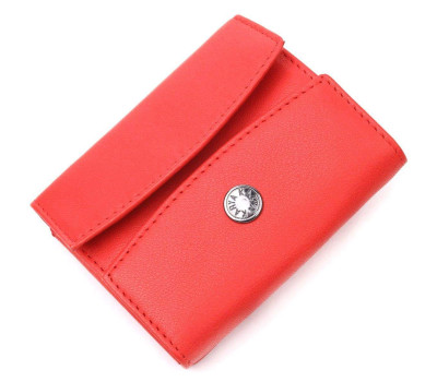 Оригінальний жіночий гаманець з натуральної шкіри KARYA 21340 Червоний